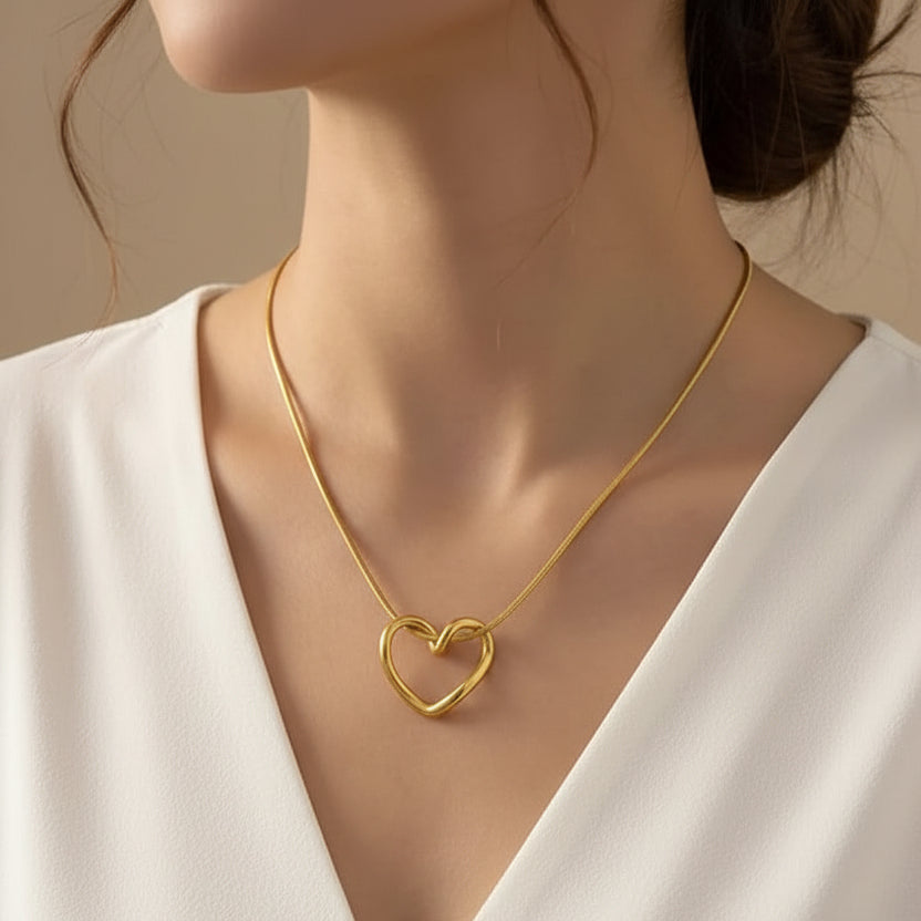 Trending Heart Pendant with Chain