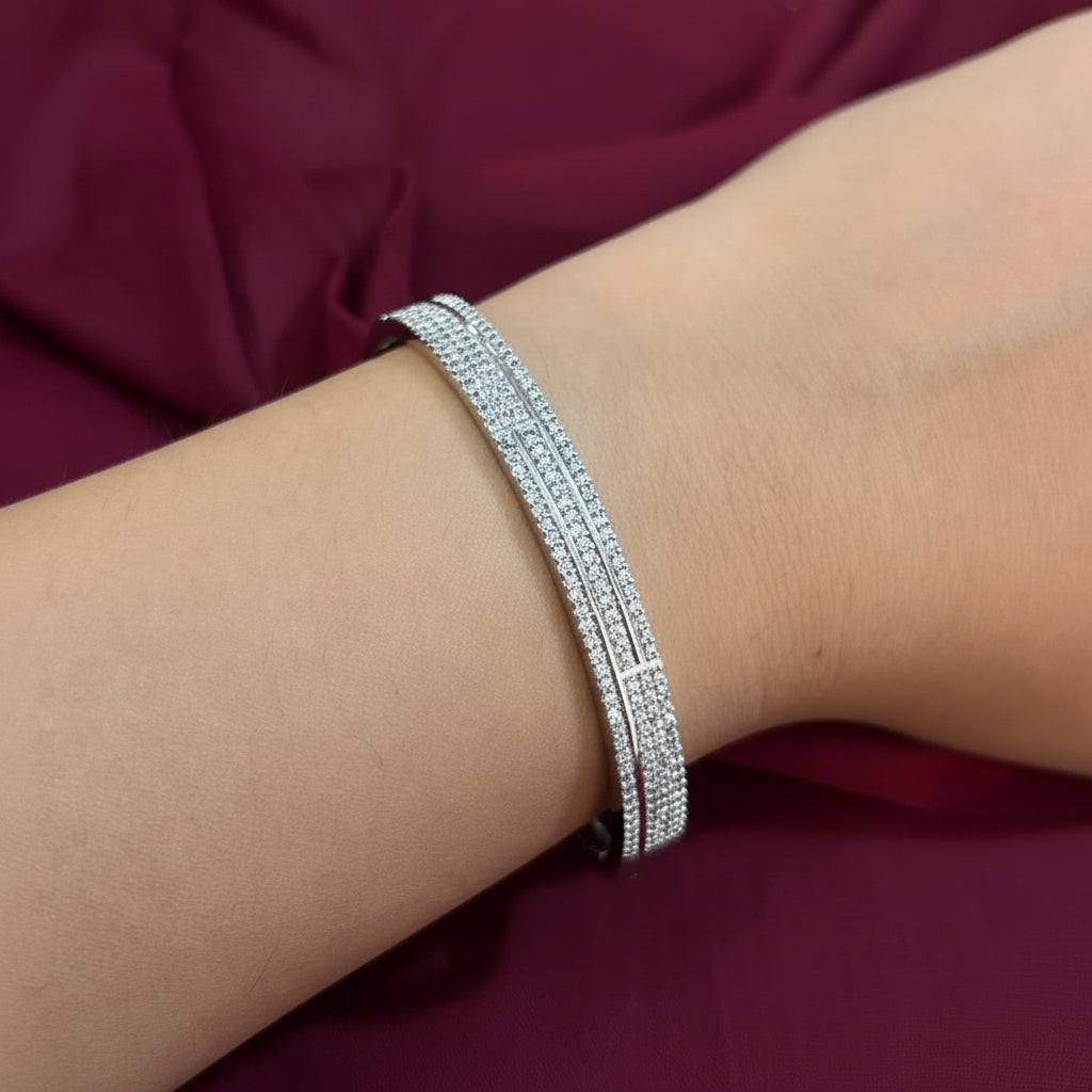 AD Premium Crystal Tennis Bracelet