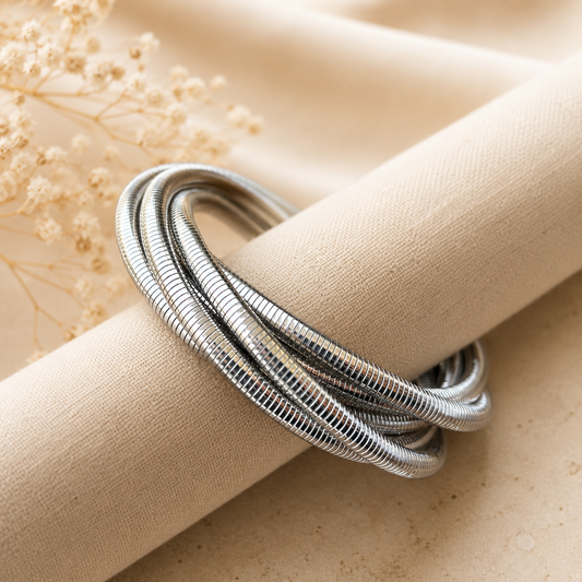 Stainless Steel Multistrand Bracelet/Necklace