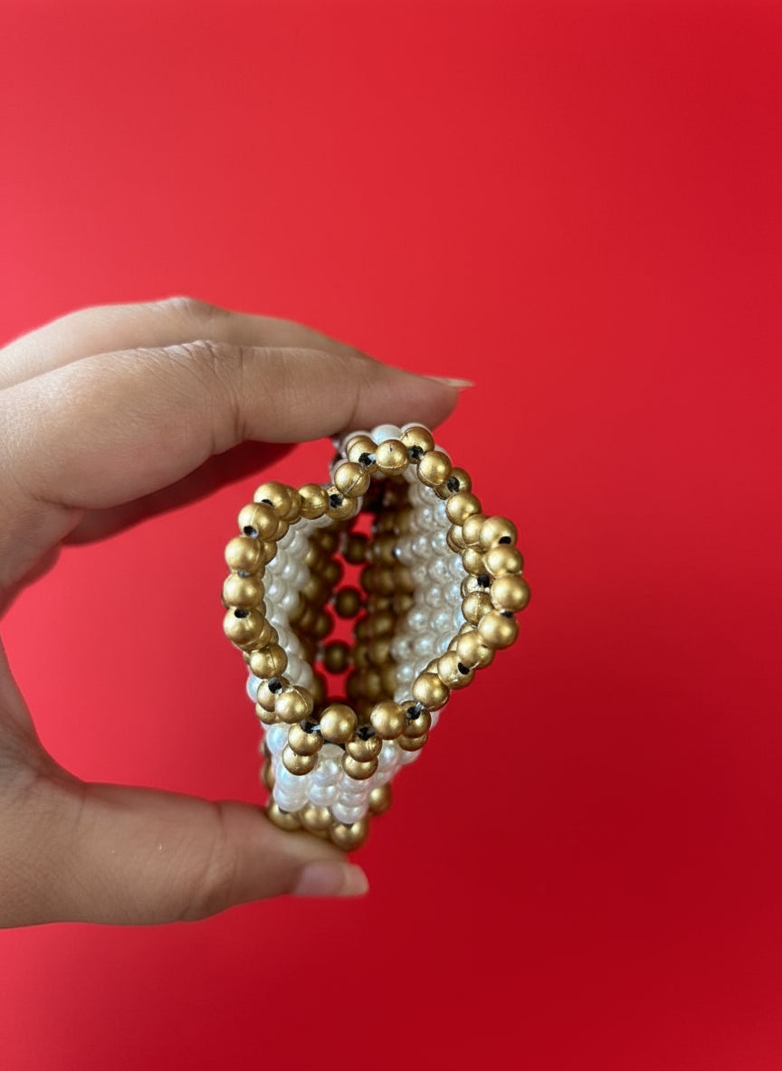 Handcrafted Pearl Envelope Pouch for Silver Coin and Money | House of Madhulika