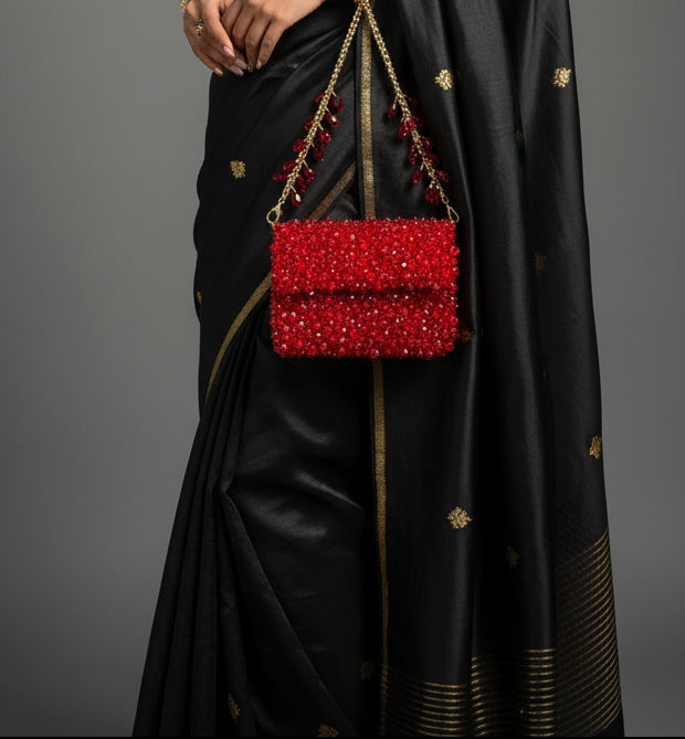 The Crimson Royale Clutch – Crafted for the Grand Indian Soirée