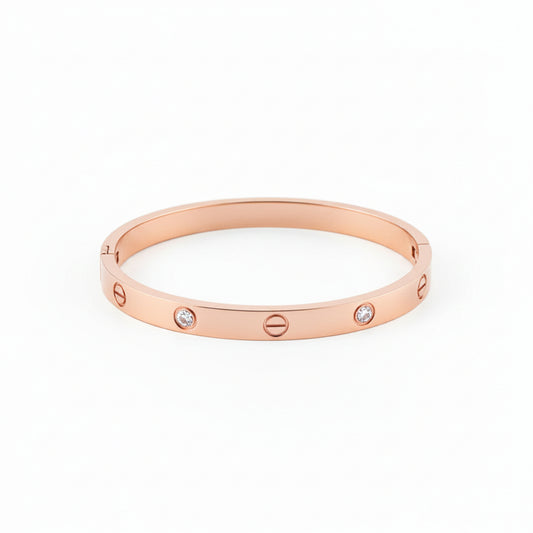 Stainless Steel Trending Rose Gold Cartier Bracelet (Small Wrist)