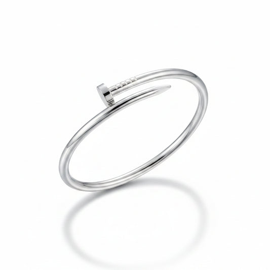 Stainless Steel Nail-Head Cuff Bracelet